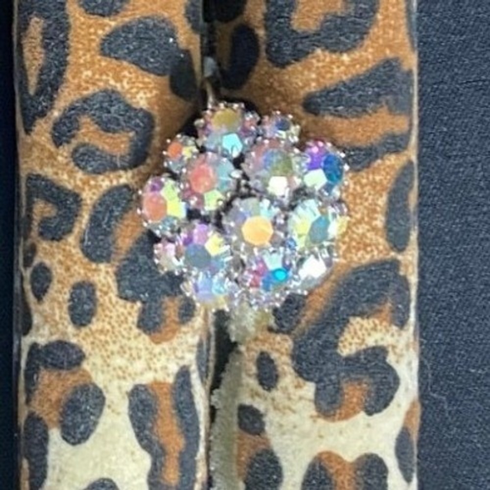 Vintage Aurora Borealis Rhinestone Size 6.25 Cluster Ring – Flower Design